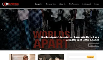 Screenshot of 100Reporters