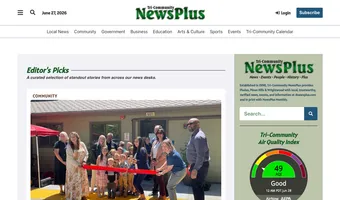 Screenshot of Tri-Community NewsPlus