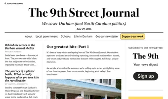 Screenshot of 9th Street Journal