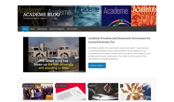 Screenshot of Academe Blog