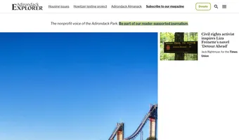 Screenshot of Adirondack Explorer