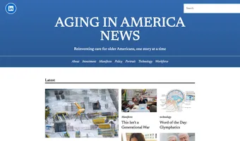 Screenshot of Aging in America News