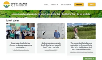 Screenshot of Ag & Water Desk