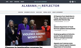 Screenshot of Alabama Reflector
