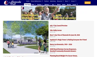 Screenshot of Alameda Post