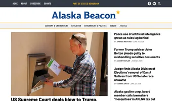 Screenshot of Alaska Beacon