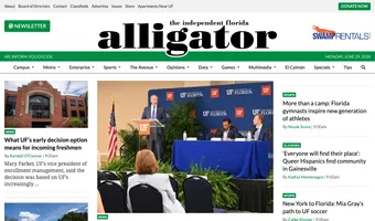 Screenshot of The Independent Florida Alligator