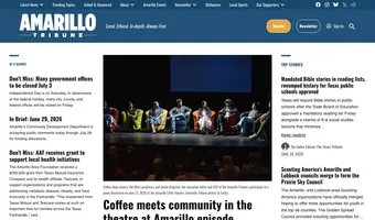 Screenshot of Amarillo Tribune