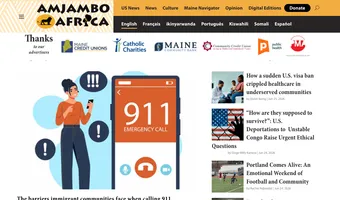 Screenshot of Amjambo Africa