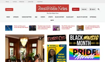 Screenshot of New York Amsterdam News
