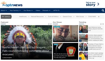 Screenshot of APTN News