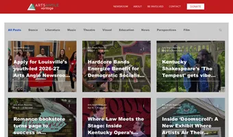 Screenshot of ArtsAngleVantage.org