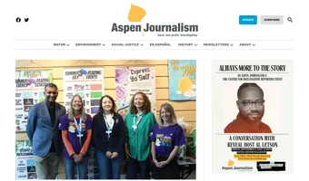 Screenshot of Aspen Journalism