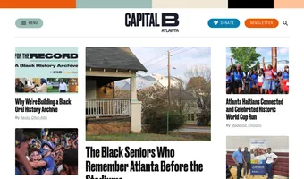 Screenshot of Capital B News - Atlanta