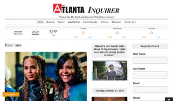 Screenshot of The Atlanta Inquirer
