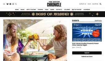Screenshot of The Austin Chronicle