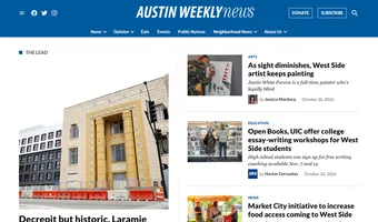 Screenshot of Austin Weekly News