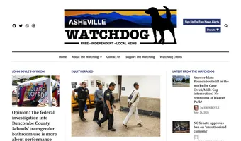 Screenshot of Asheville Watchdog