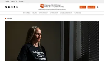 Screenshot of Arizona Center for Investigative Reporting