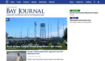 Screenshot of Bay Journal