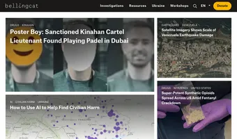 Screenshot of Bellingcat
