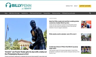 Screenshot of Billy Penn at WHYY