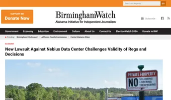 Screenshot of BirminghamWatch