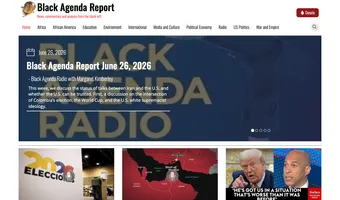 Screenshot of Black Agenda Report