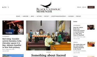 Screenshot of Black Catholic Messenger