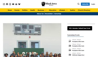 Screenshot of Black Iowa News