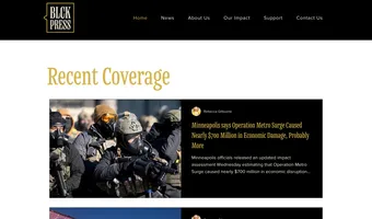 Screenshot of BLCK Press