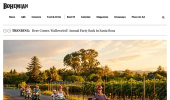 Screenshot of North Bay Bohemian