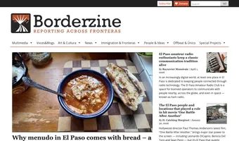 Screenshot of Borderzine