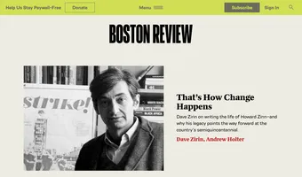 Screenshot of Boston Review