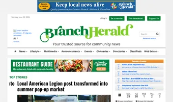 Screenshot of Branch Herald