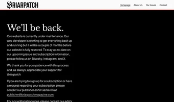Screenshot of Briarpatch Magazine