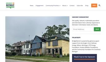 Screenshot of BridgeDetroit
