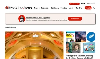 Screenshot of Brookline.News