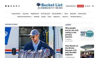 Screenshot of Bucket List Community Cafe