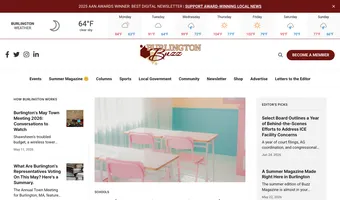 Screenshot of Burlington Buzz