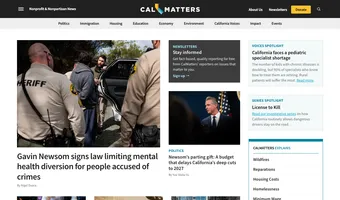 Screenshot of CalMatters
