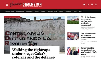 Screenshot of Canadian Dimension