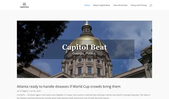 Screenshot of Capitol Beat