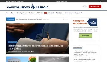 Screenshot of Capitol News Illinois