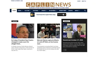 Screenshot of Caplin News