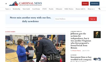 Screenshot of Cardinal News