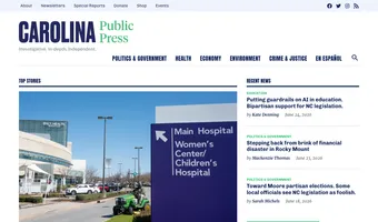Screenshot of Carolina Public Press