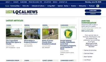 Screenshot of Carver County Local News