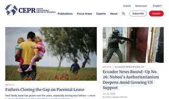 Screenshot of Center for Economic and Policy Research