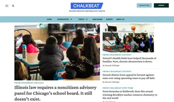Screenshot of Chalkbeat